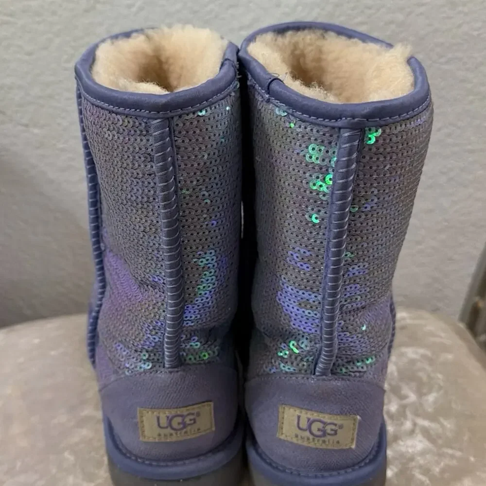 Purple Sparkly UGGS Size 9 (Preloved)